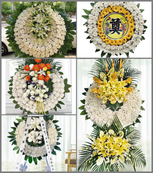 浙江省台州黄岩区沙埠镇花圈速递